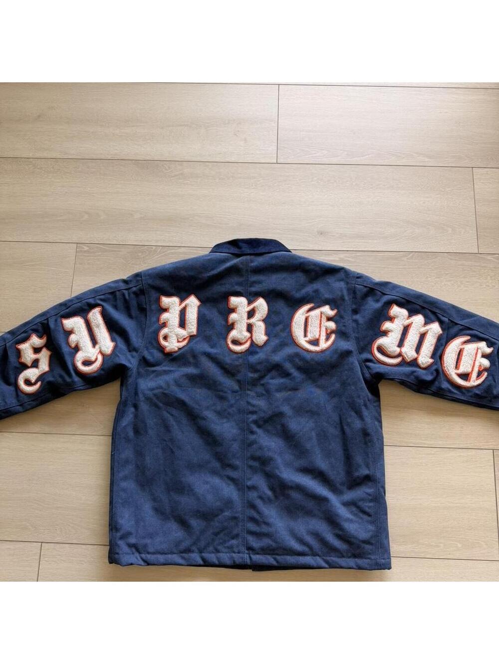 Supreme Men's Navy and Blue Jacket
